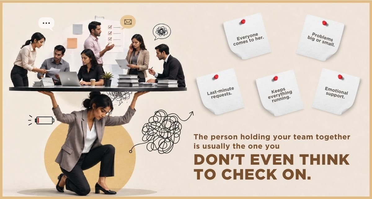 The person holding your team together is usually the one you don't even think to check on.